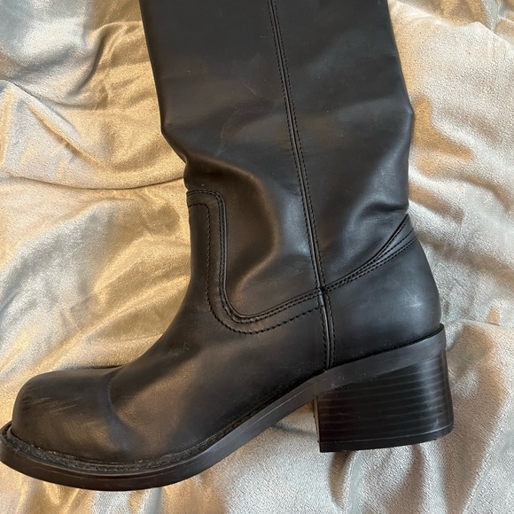 Size 8: Smooth Black, Rampage Mid-Calf Boots, EUC - Picture 2 of 7